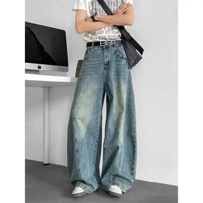 Jean Baggy à jambes larges pour hommes