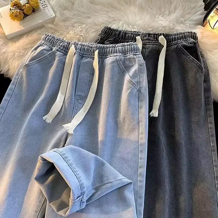 Jean ample tendance coupe droite pour homme – Style coréen