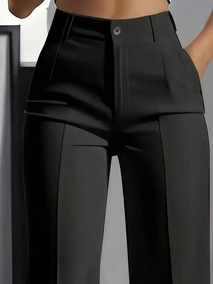 Pantalon droit uni pour femme 2026 – Tendance et polyvalent