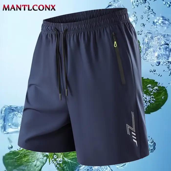 Shorts de plage MANTLCONX respirants pour hommes, taille élastique, séchage rapide, idéaux pour la plage, le jogging et la course à pied