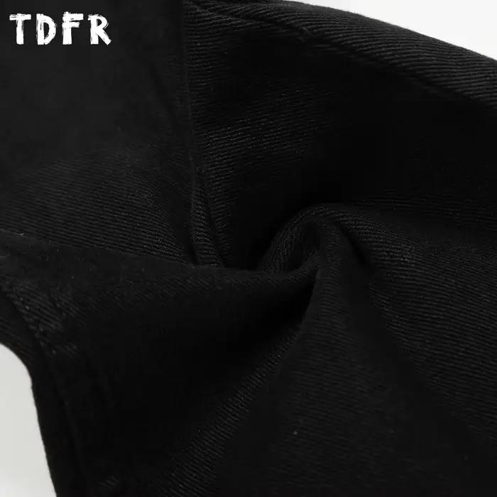 Jean en détresse de couleur unie pour homme