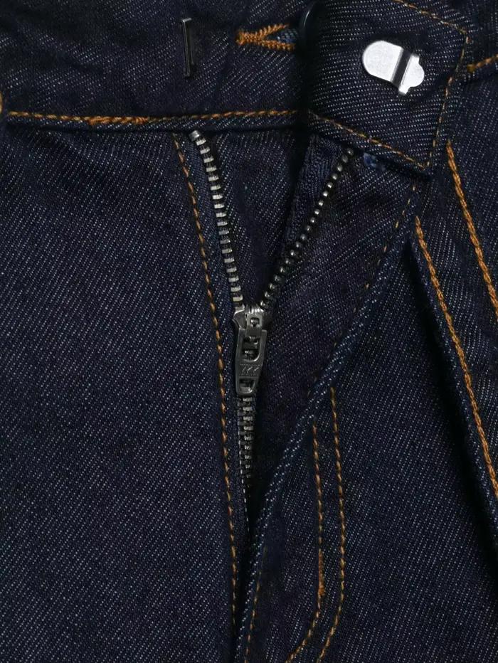 Jean taille haute à jambe large pour femme