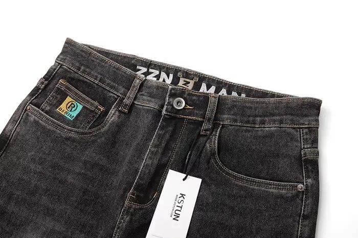 KSTUN 2025 nouveaux hommes jean pantalon Stretch mince droit haute qualité marque mâle Denim