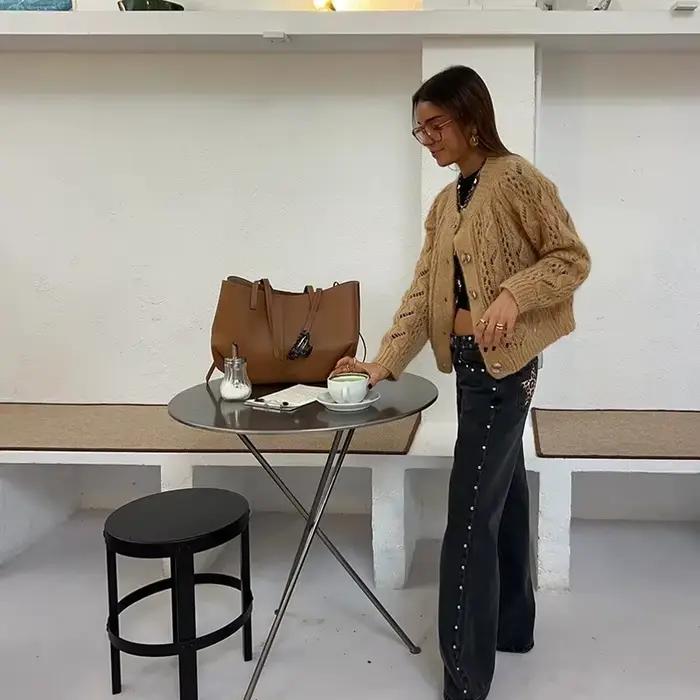 Léopard étoile jean Y2K femmes nouvelle mode taille haute fermeture éclair