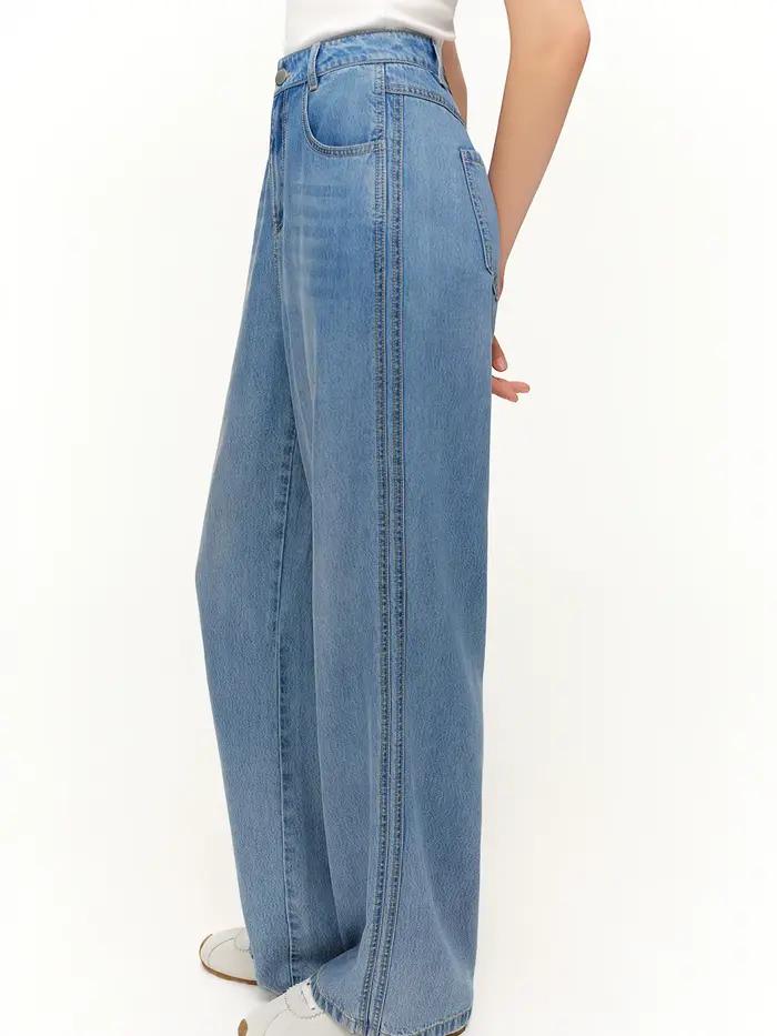 Jeans DUSHU coupe droite décontractée : Nouvelle collection Printemps 2026