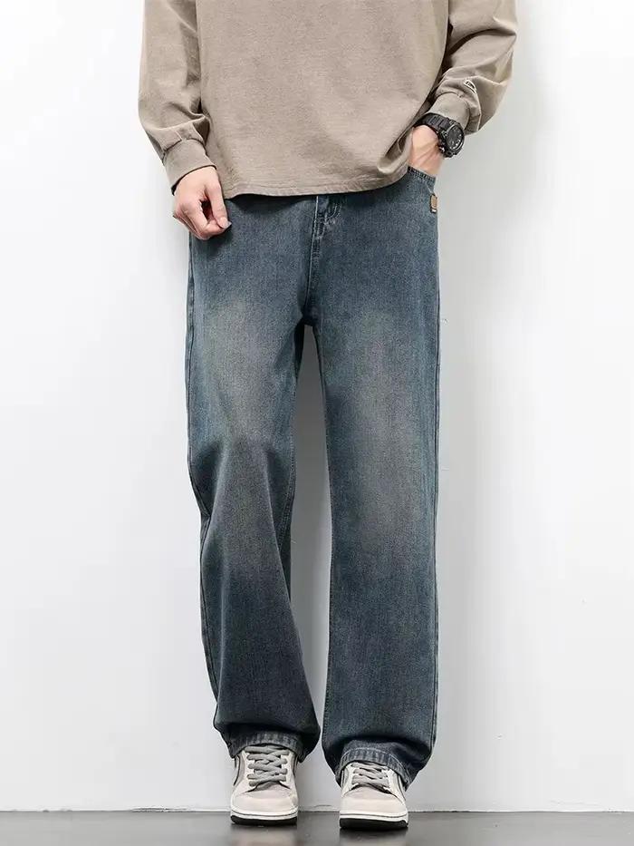 Jeans droits rétro américains printemps-automne