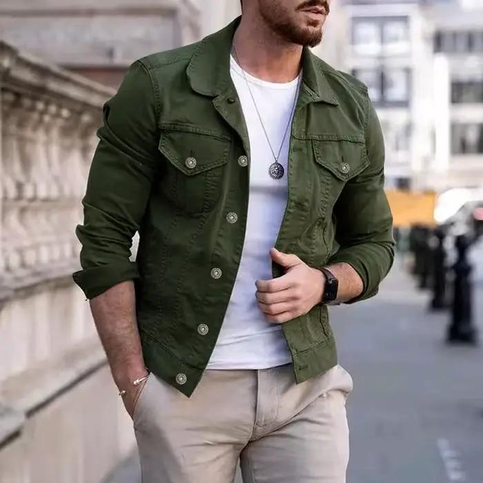 Hip-hop hommes Denim vestes Streetwear décontracté coton classique mince jean manteau mâle marque vêtements Cowboy veste Ropa Para Hombre