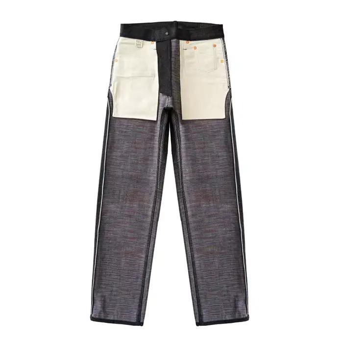 SAUCE ZHAN-Jean en denim à lisière sanforisé pour homme