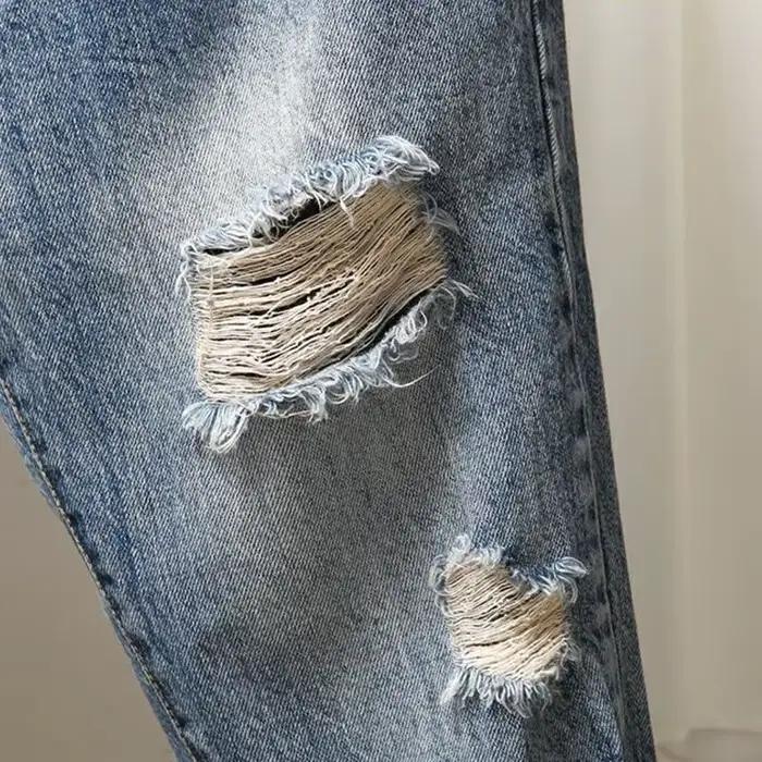 Jean déchiré Boyfriend pour femmes