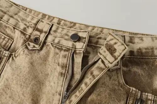 Nouveau Jean Américain Tendance 2025 Style Hip-Hop Urbain Déchiré Coupe Ample à Jambes Larges