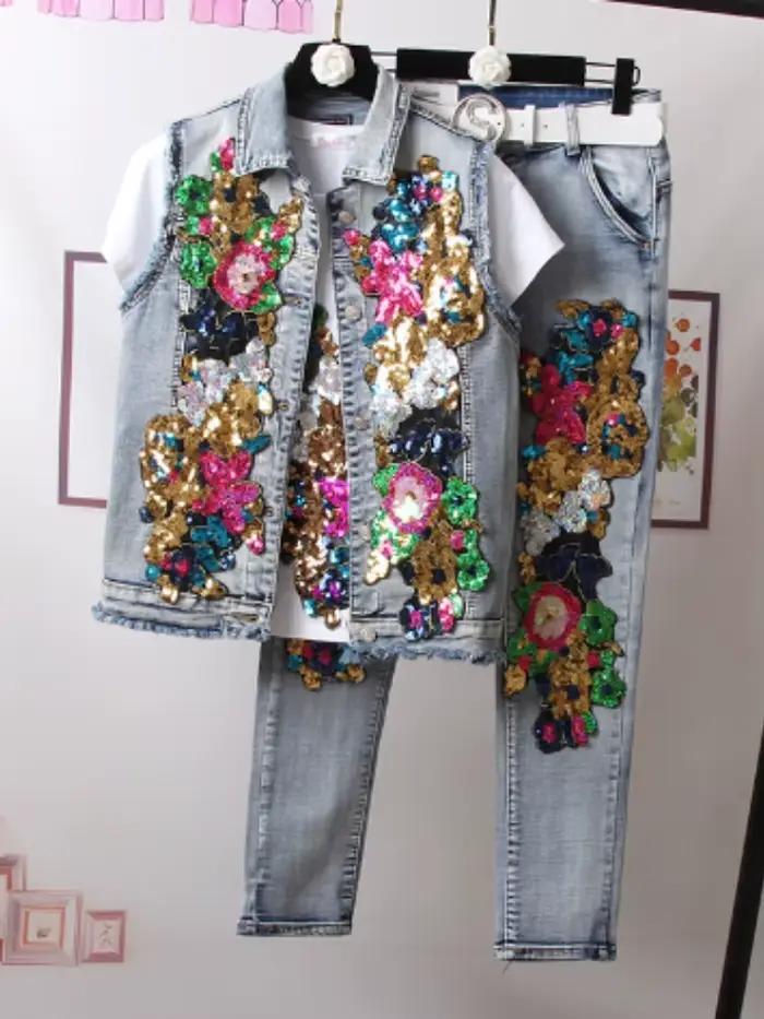 Veste en jean de Style européen