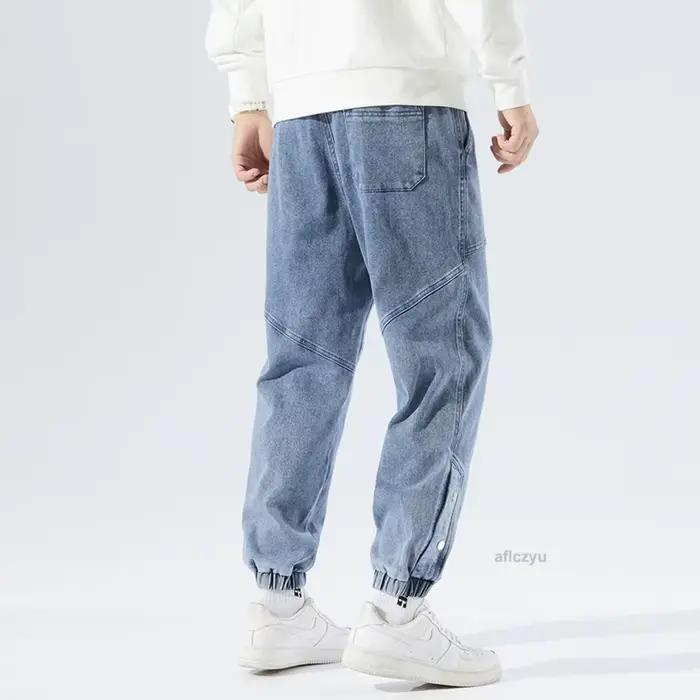 Pantalon de jogging en jean pour homme