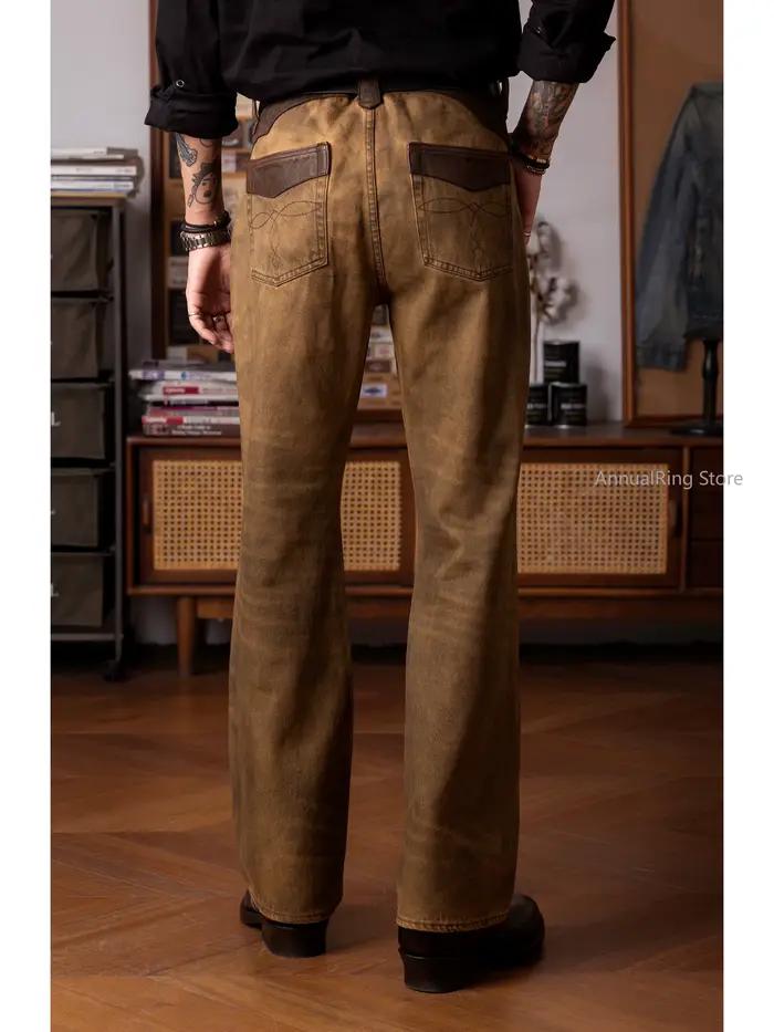 Jean Red Wind Pioneer teinté boue jaune