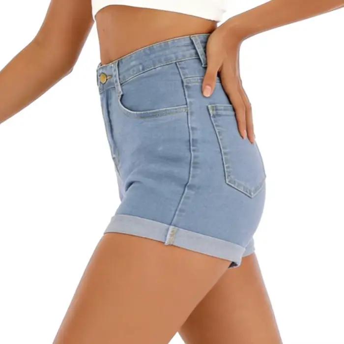 Shorts en jean décontractés et amples pour femmes