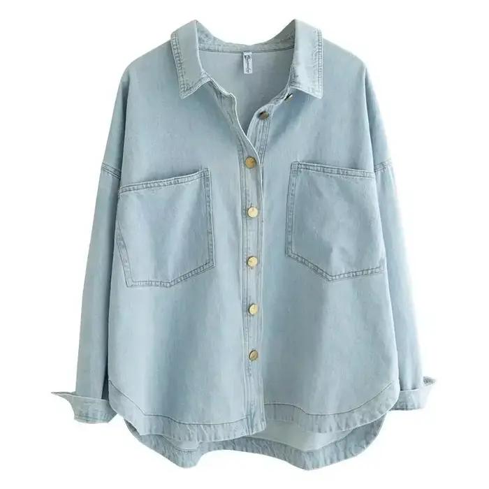 Chemise en jean pour femme Printemps-Été 2025