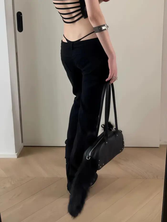Jean taille basse pour femme