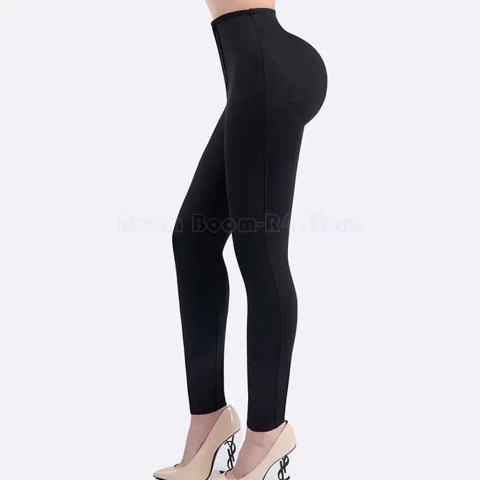 Pantalon taille haute à jambes fines pour femmes