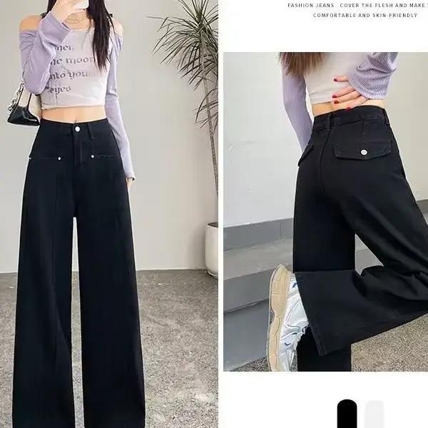 Jean slim noir classique pour femmes
