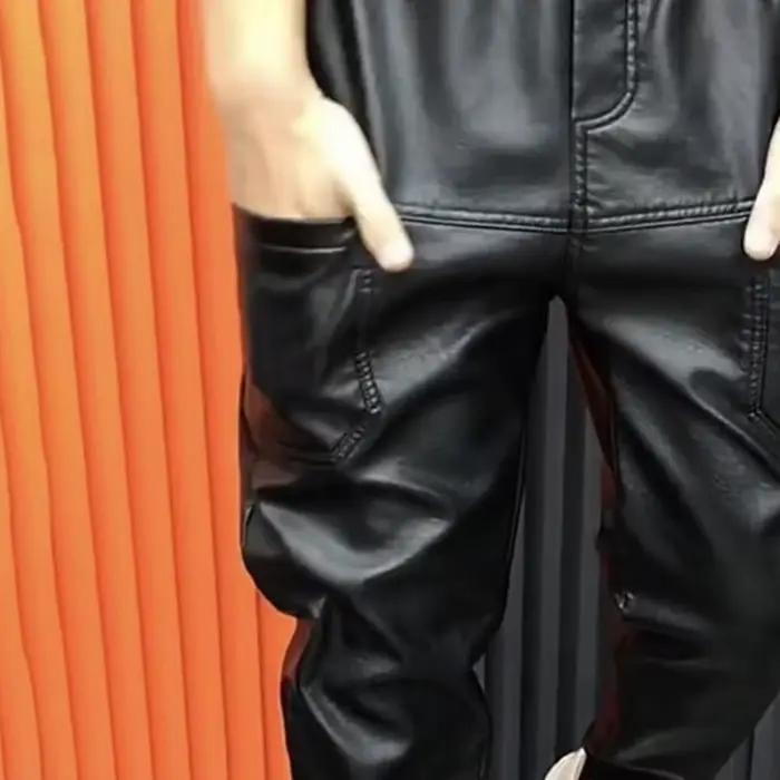 Pantalon en Faux cuir pour hommes