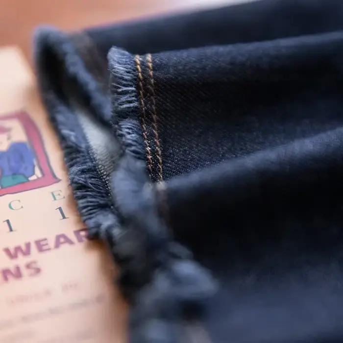 Pantalon jeans Maden pour hommes style vintage ample et droite coupe décontractée polyester lyocell coton quatre saisons occasions quotidiennes