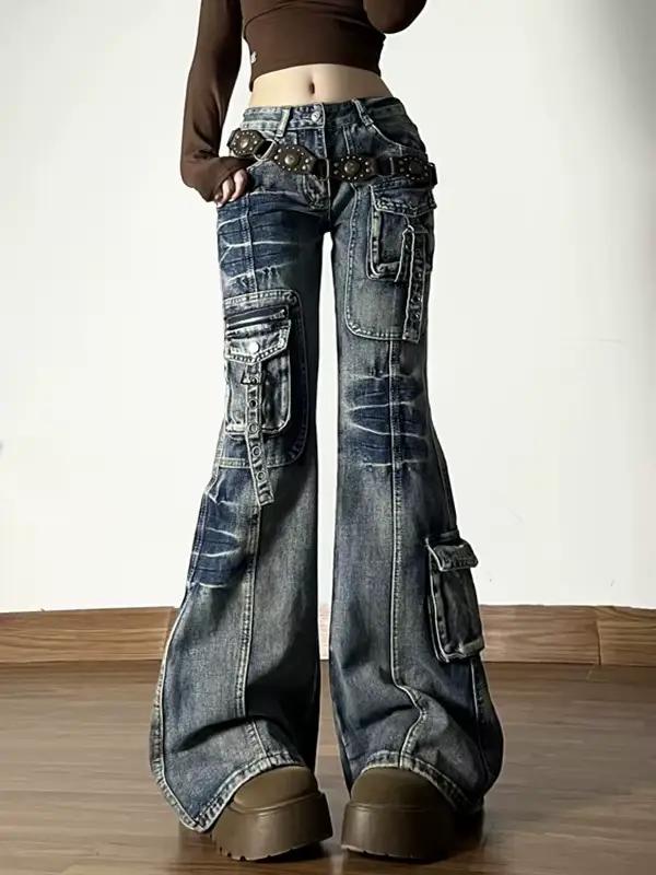 Jean Y2K Style de rue Vintage américain pour femmes