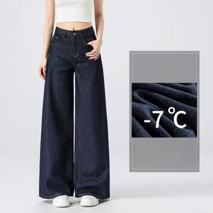 Jeans larges et droits pour femmes
