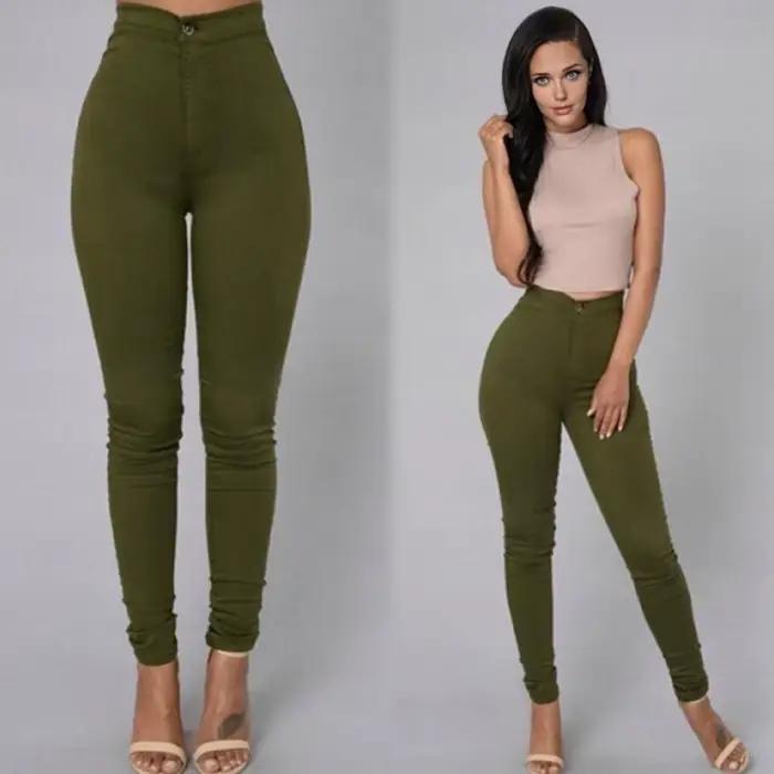 Nouvelle collection de jeans skinny noires taille haute pour femmes, pantalon crayon en denim extensible et slim, décontracté, pour plage et occasions professionnelles