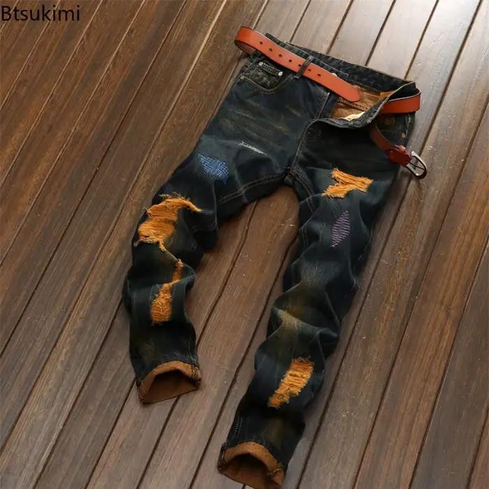 Nouveaux Jeans Déchirés pour Hommes