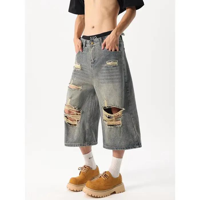 Pantalon Capri en Denim pour hommes