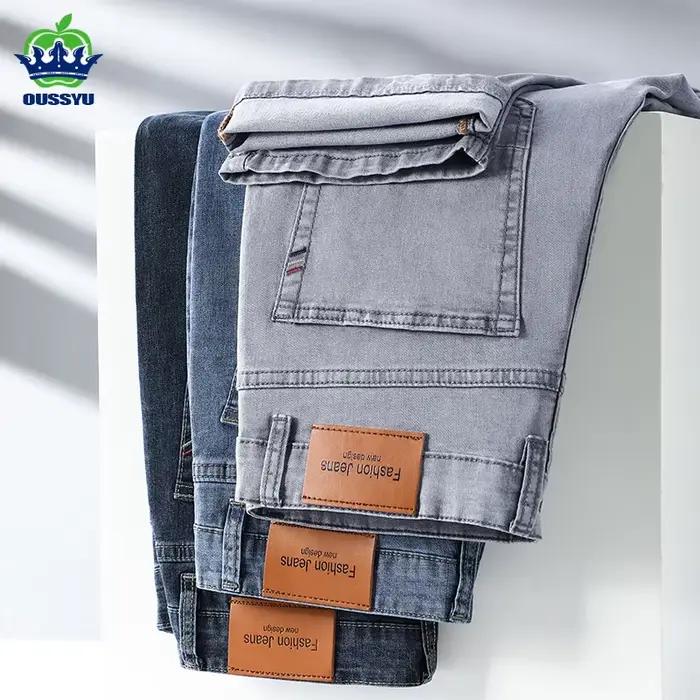 Jean élastique de marque OUSSYU pour homme