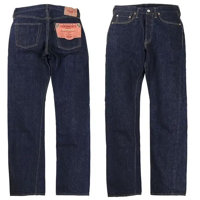 FREEWHEELERS 601XX 1951, cinq sacs de jeans vintage indigo de 14 oz