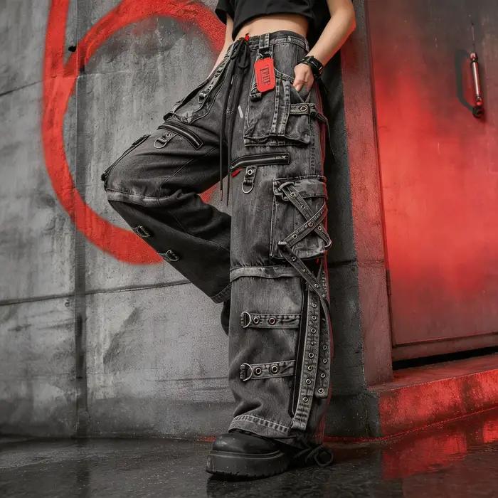 Jeans Y2K style industriel complexe