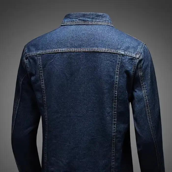 Vestes en jean coupe couvertes pour hommes