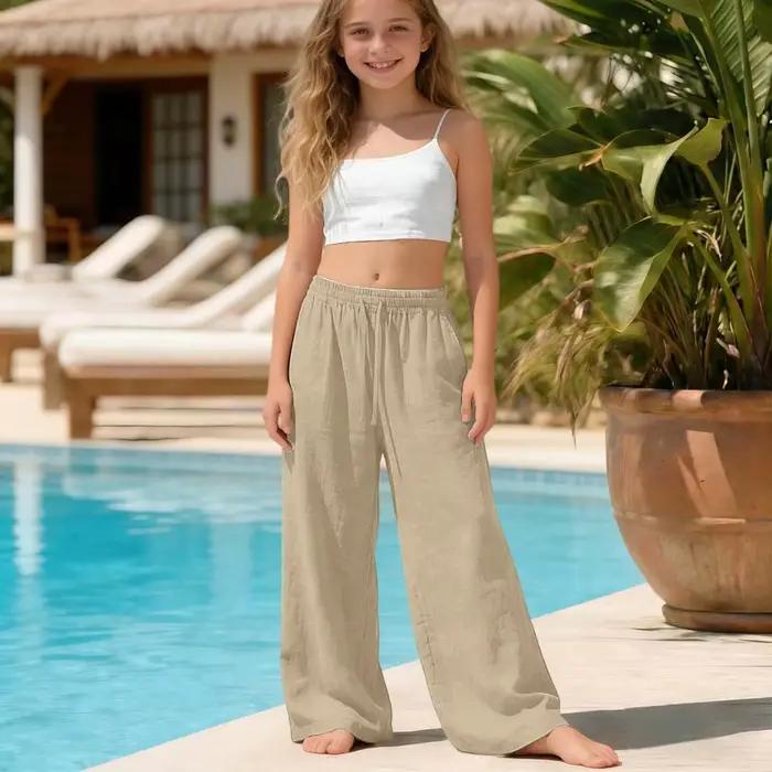 Pantalon Cargo Pour Filles ZOMAXIUJEE Taille XL Bleu Ciel Polyester Respirant Protection Solaire Activités Extérieures Occasions Spéciales