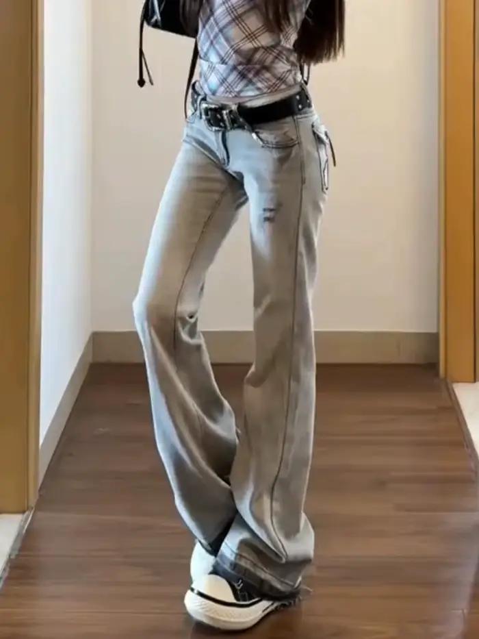 Jean taille basse pour femmes