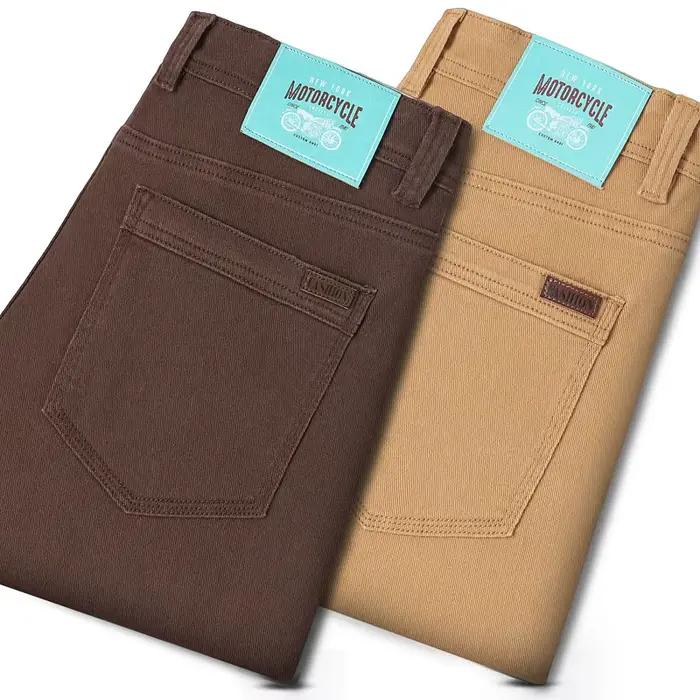 Jean slim marron pour homme
