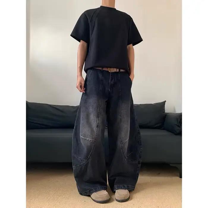 Rue Vintage 2000s jean nouveau Y2K Harajuku lavage bleu Streetwear Baggy
