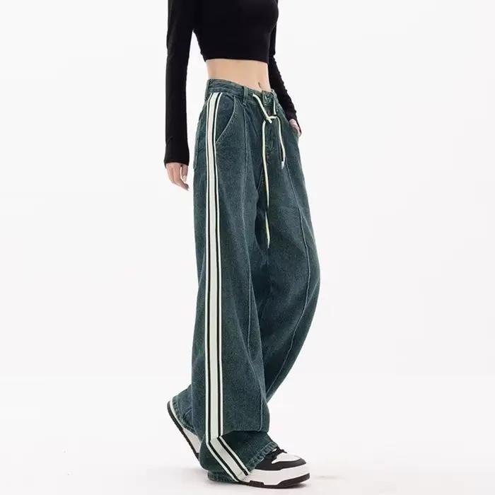 Harajuku Y2k – pantalon en Denim tendance pour femmes