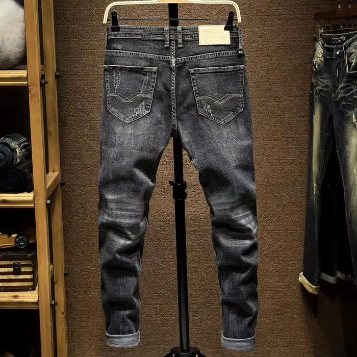 Jean noir slim droit pour homme