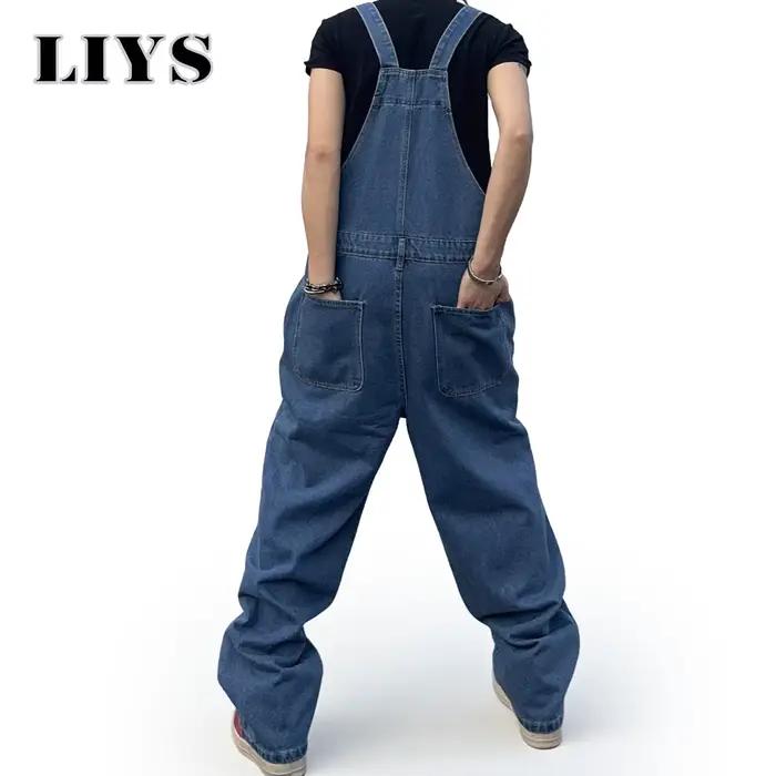 Salopette Homme Denim Bretelles Style Punk Polyvalente Polyester Viscose Visage Liberté Mode Casual Occasions Toutes Saisons