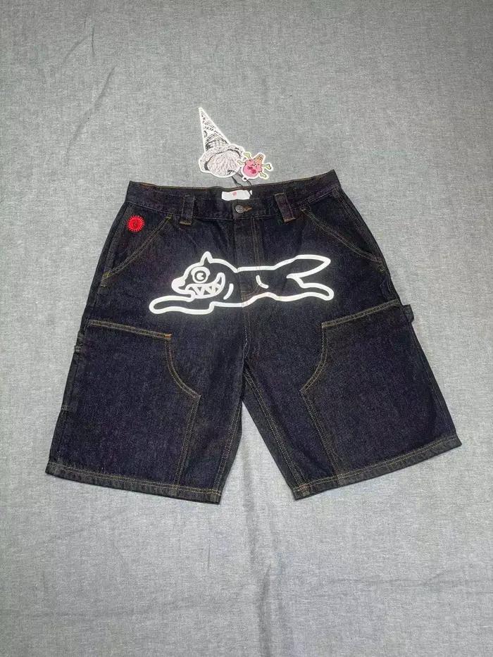 Pantalon en jean bleu marine style vintage américain 2026ss
