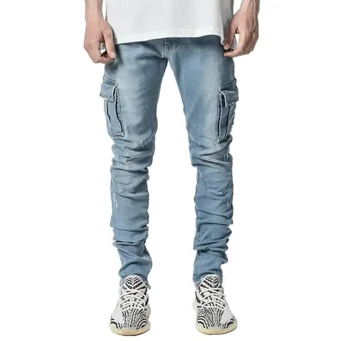 Jean Cargo Noir pour Homme