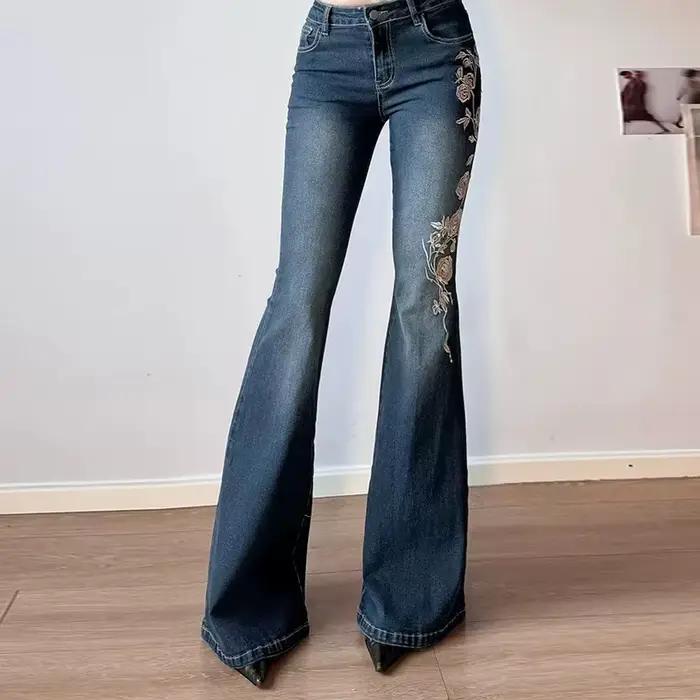 Jean Baggy rétro Y2k pour femmes