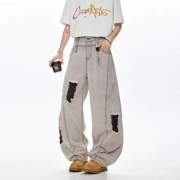 Jean déchiré style Hip Hop américain pour homme