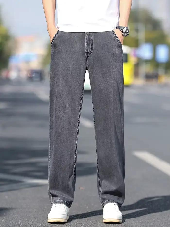 Jean ample à jambes larges pour hommes
