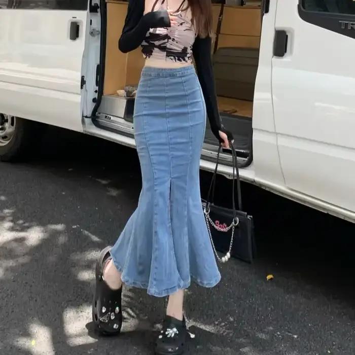 Jupes en jean pour femmes