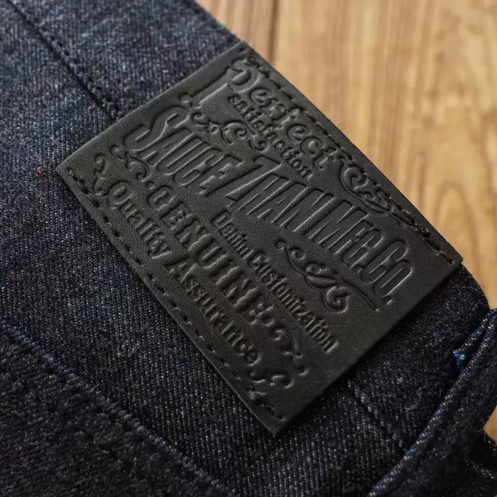 SAUCE ZHAN-Jean en denim à lisière sanforisé pour homme