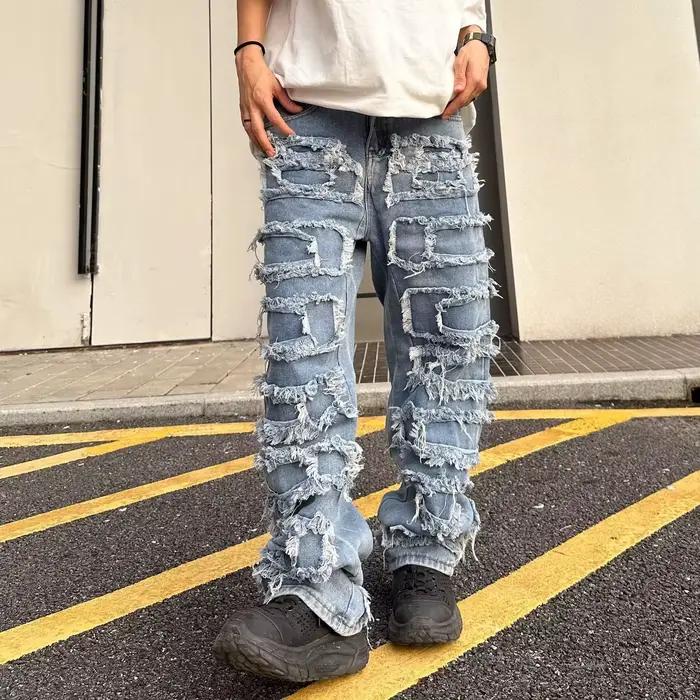 Nouvelle mode jean extensible homme