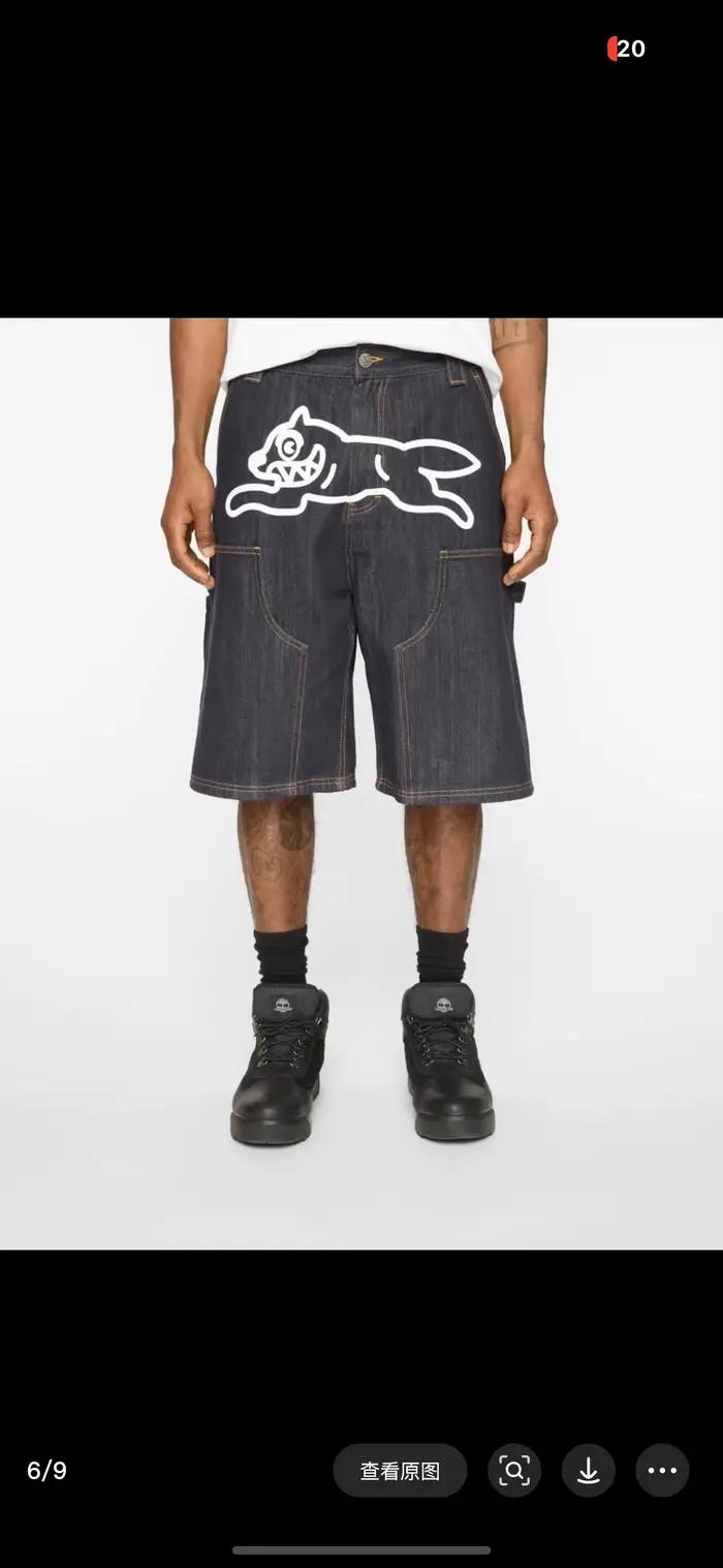 Pantalon en jean bleu marine style vintage américain 2026ss