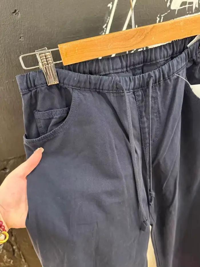 Pantalon de proximité bleu marine pour femme